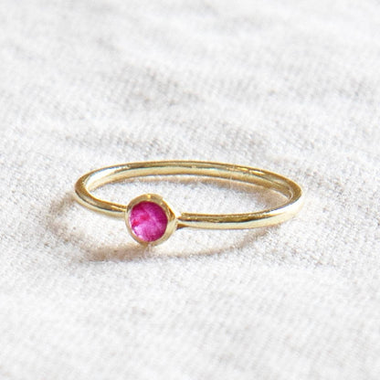 Ruby Silver or Gold Ring by Tiny Rituals