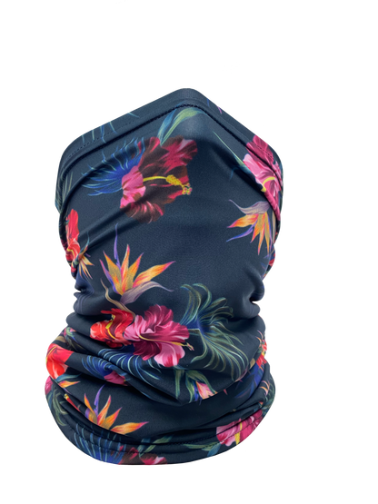 Tropical Floral Neck Gaiter *FINAL SALE* by Colorado Threads Clothing