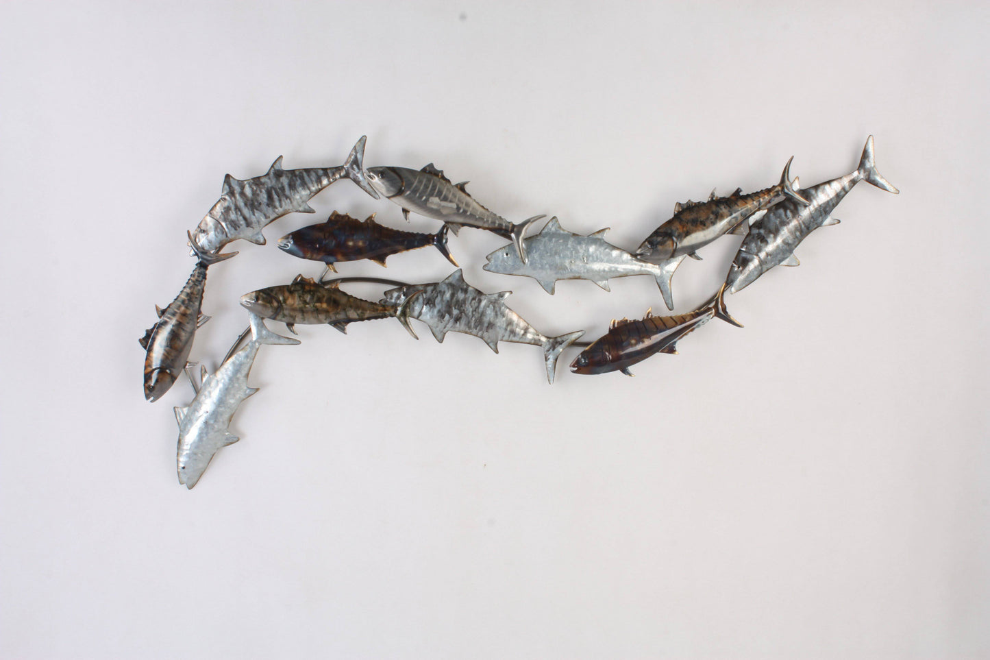 Ocean Fish Metal wall art 48"x20" by Peterson Housewares & Artwares