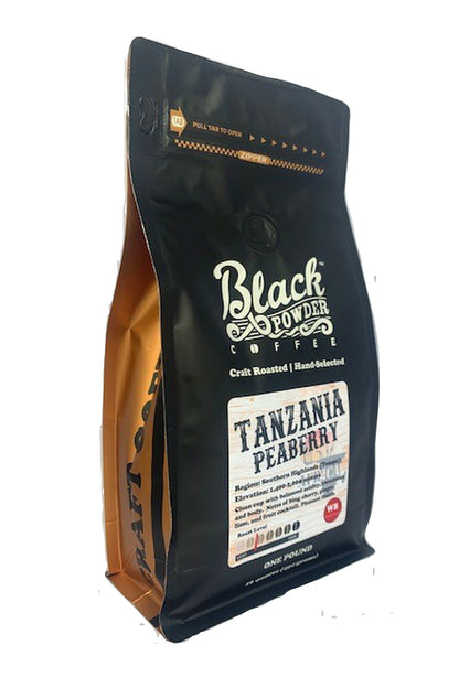 Tanzania Peaberry Coffee | Light Roast by Black Powder Coffee