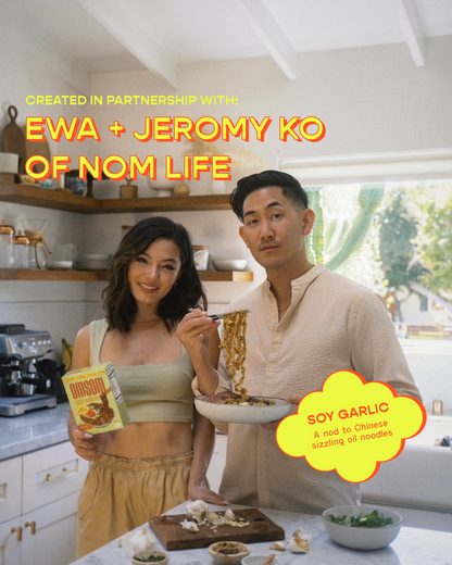 Omsom Soy Garlic Saucy Noodles by Farm2Me