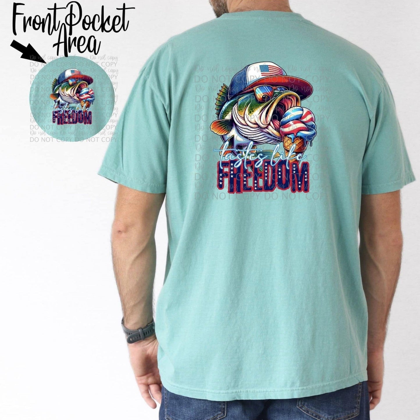 Tastes Like Freedom Bass Tee by Crafty Casey's