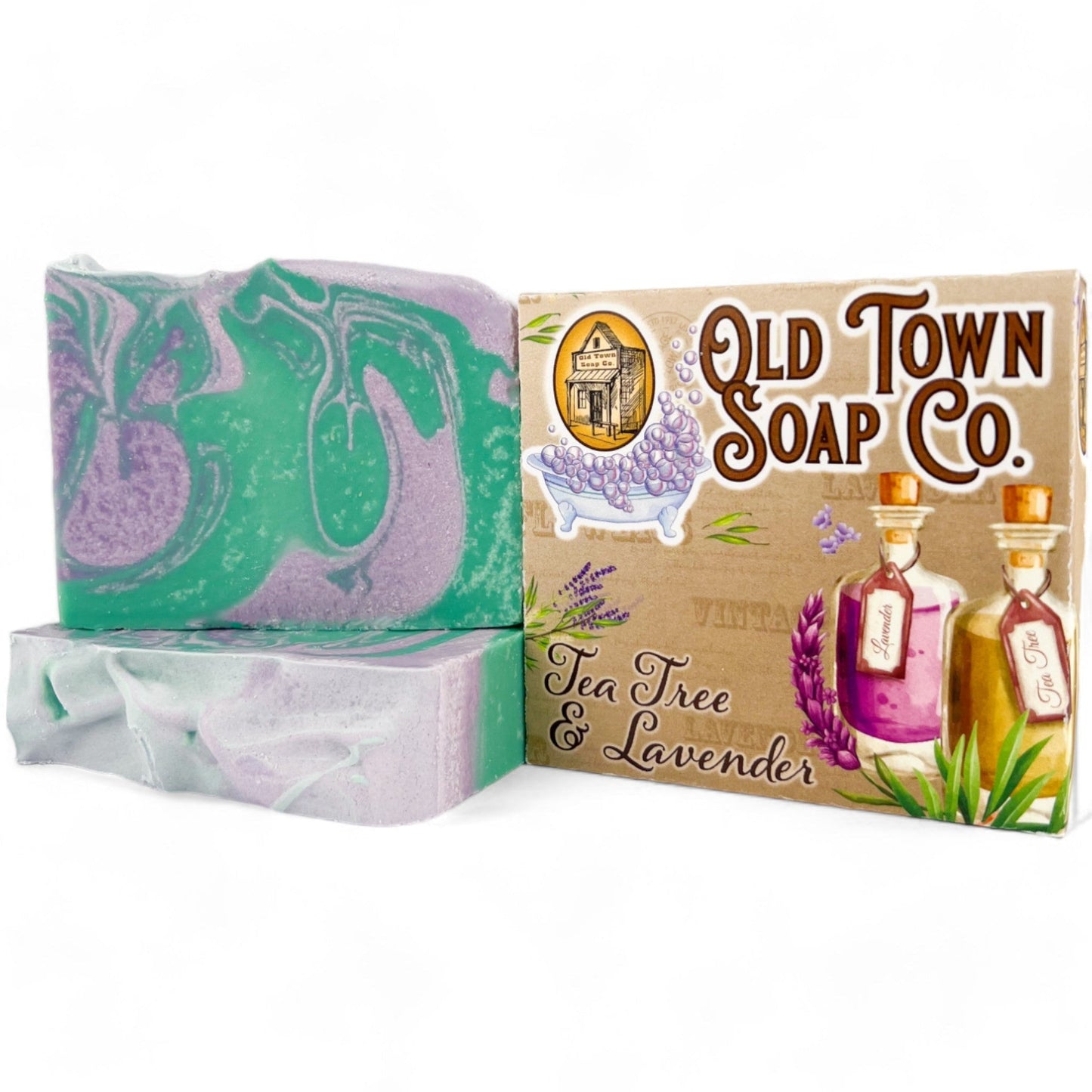 Tea Tree & Lavender Soap -Bar Soap by Old Town Soap Co.