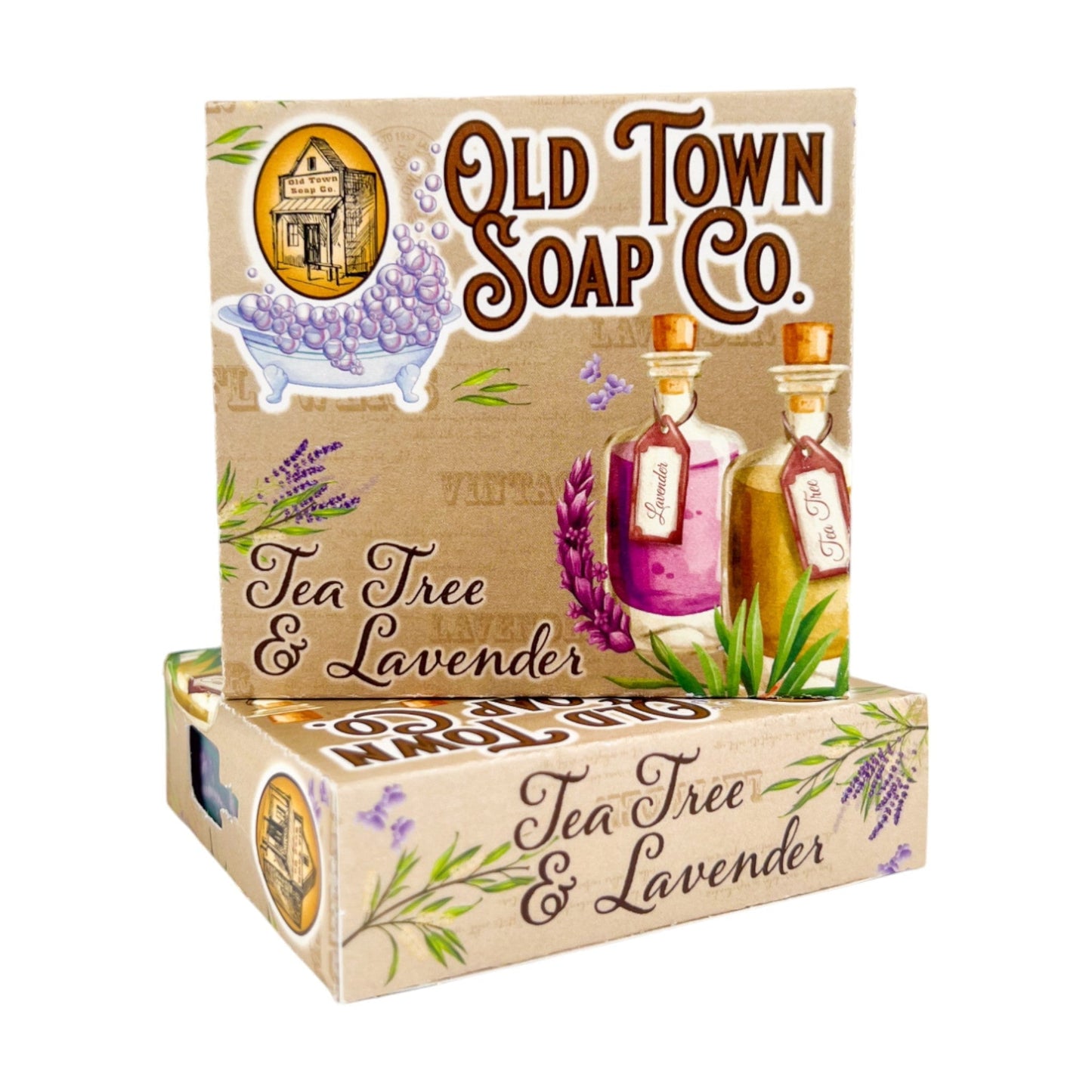 Tea Tree & Lavender Soap -Bar Soap by Old Town Soap Co.