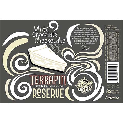 Terrapin White Chocolate Cheesecake Imperial White Stout by CraftShack Liquor Store