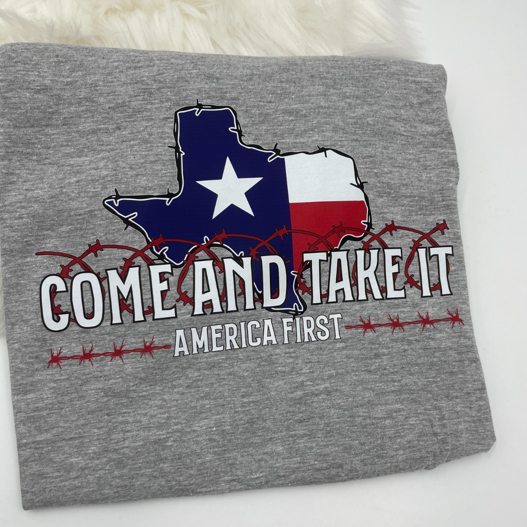 Texas Come & Take It America First Tee by Crafty Casey's