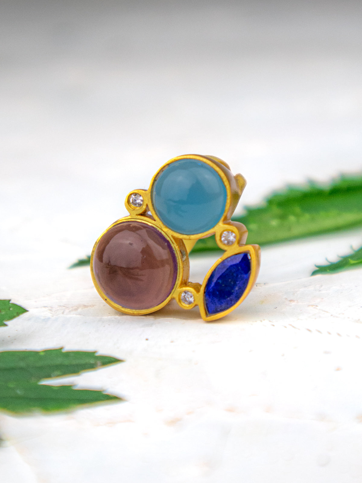 Three-Stone Statement Ring - FINAL SALE by Ash & Rose