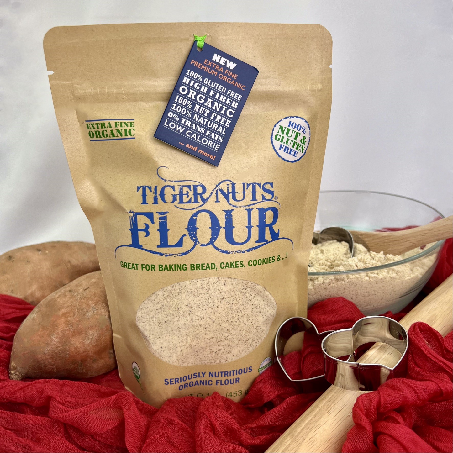 Tiger Nuts Flour in 1 lbs bag - 24 bags by Farm2Me