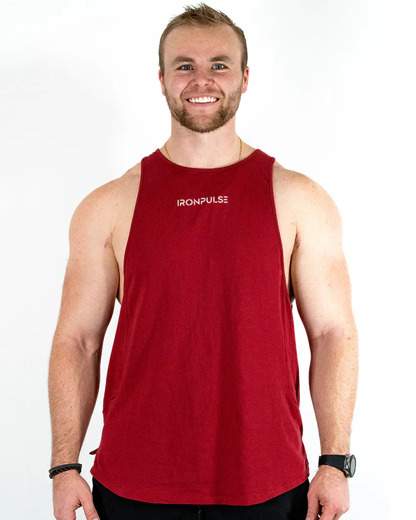 Iron Pulse Men's Red Timeless Tank by Colorado Threads Clothing