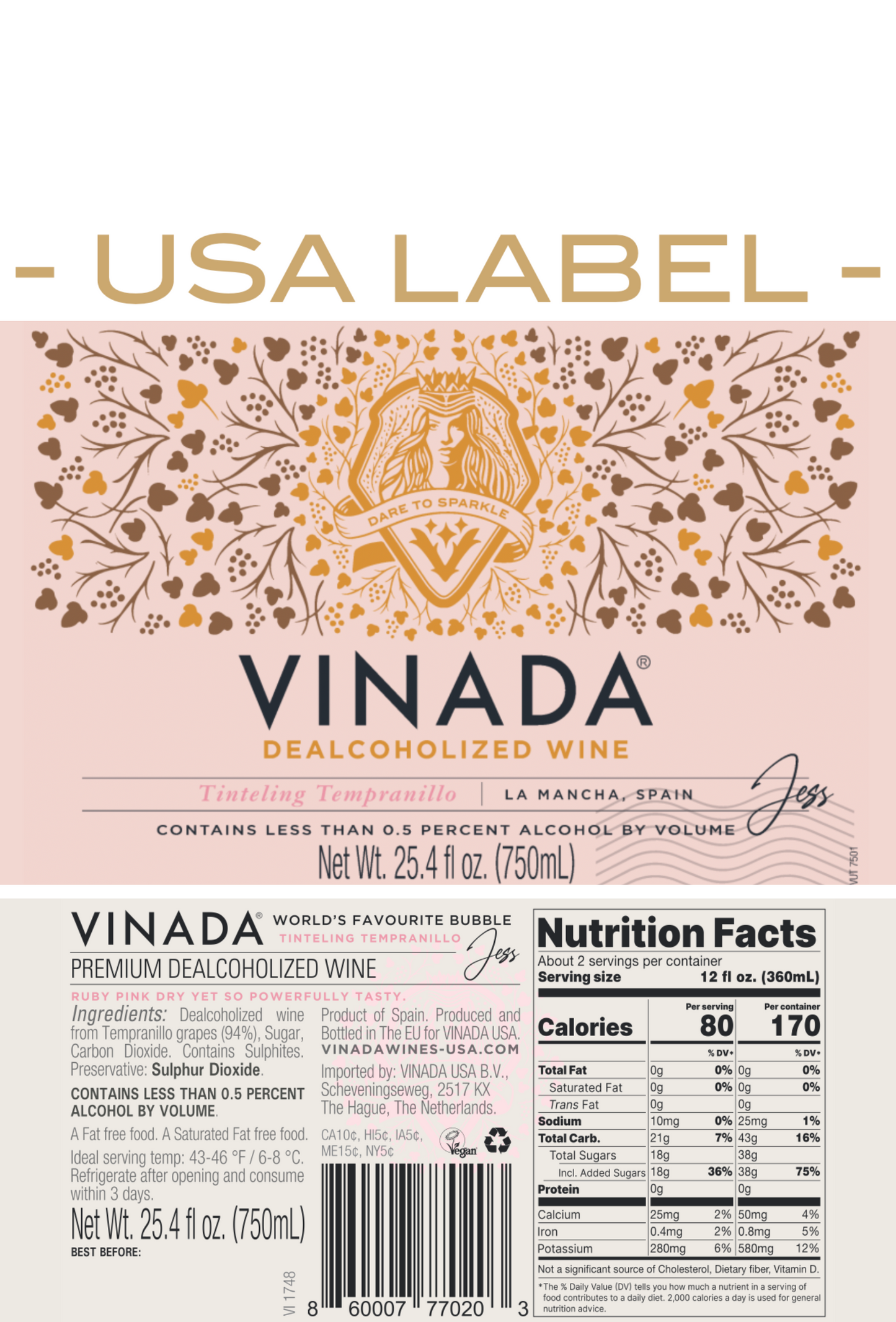 VINADA® - 200 + 750 ML MIX MULTIPACK 1+1+1+1+1+1 by VINADA USA