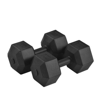 (Total 44lbs, 22lbs each) Weights dumbbells set, Dumbbells for for Men, Women - Vinyl Dumbbell Set for Gym, Home Workout. Pair, black THEGSND LLC