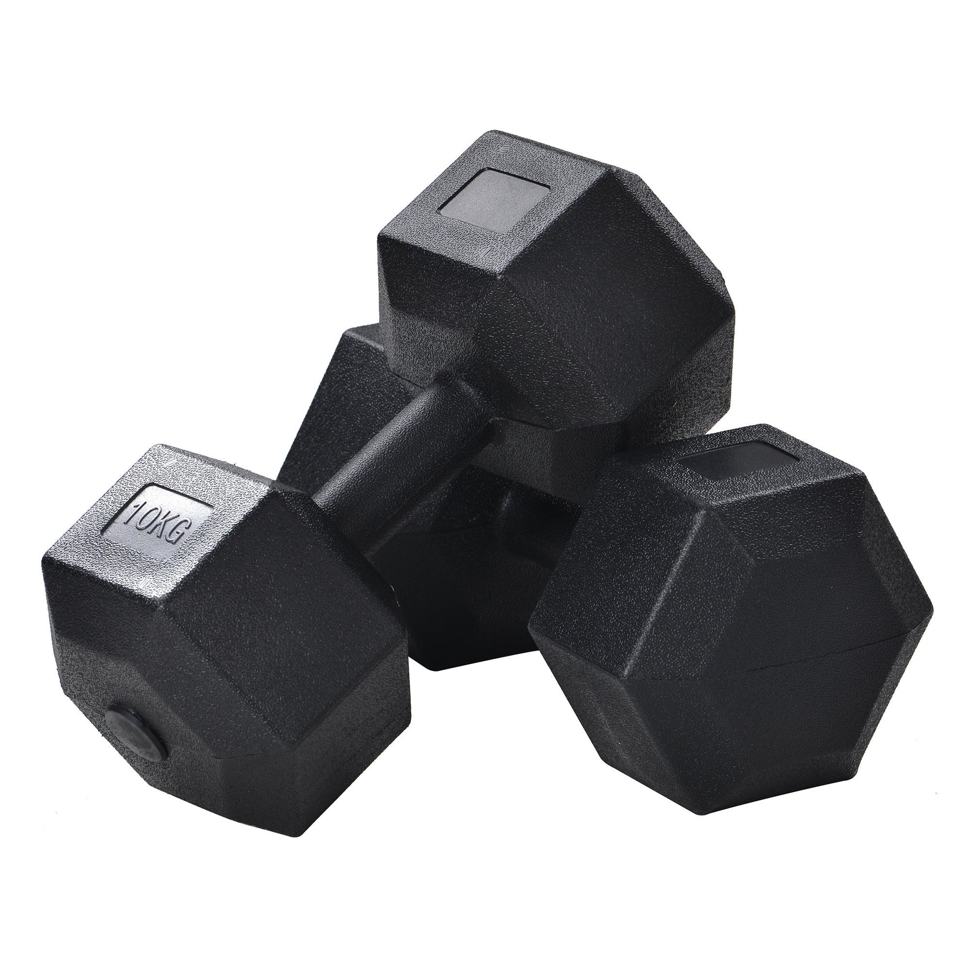 (Total 44lbs, 22lbs each) Weights dumbbells set, Dumbbells for for Men, Women - Vinyl Dumbbell Set for Gym, Home Workout. Pair, black THEGSND LLC