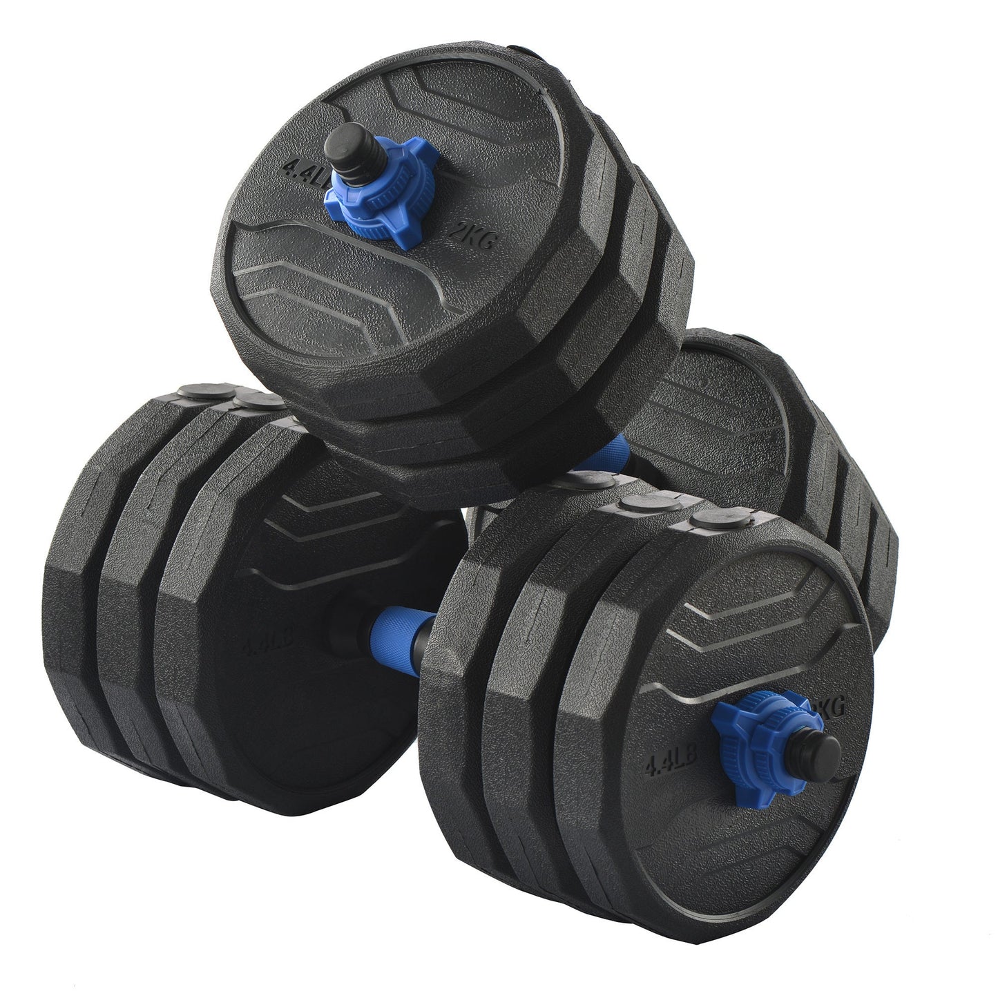 (Total 58lbs, 29lbs each) Adjustable Dumbbell Barbell Weight Pair TOTAL 58 LBS, Dumbells weights Set, Free Weights Dumbbells 2 in 1 sets with connector, Adjustable Weights Dumbbells Set for Home Gym THEGSND LLC