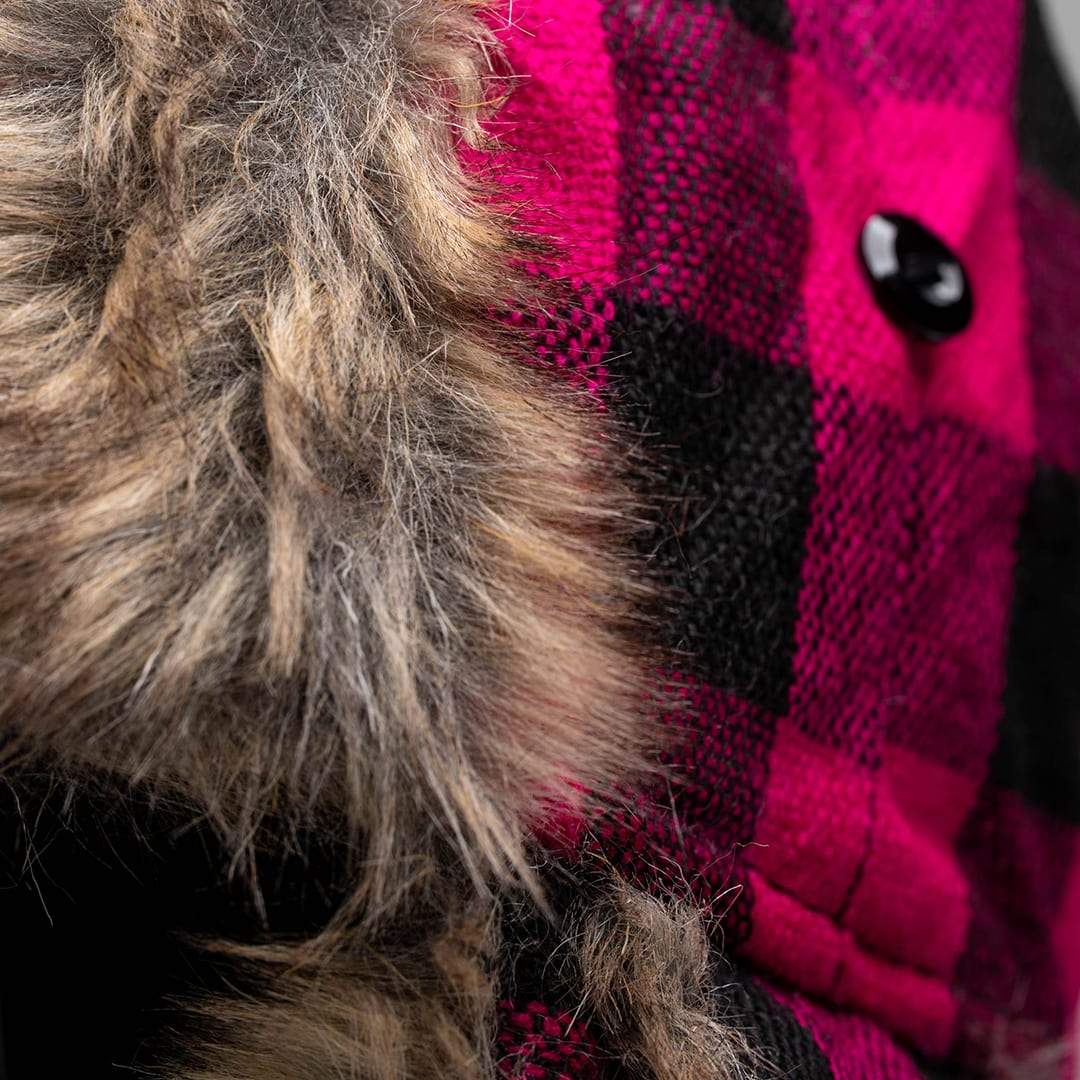 Kids Trapper Hat | Lumberjack Pink by Soul of Adventure