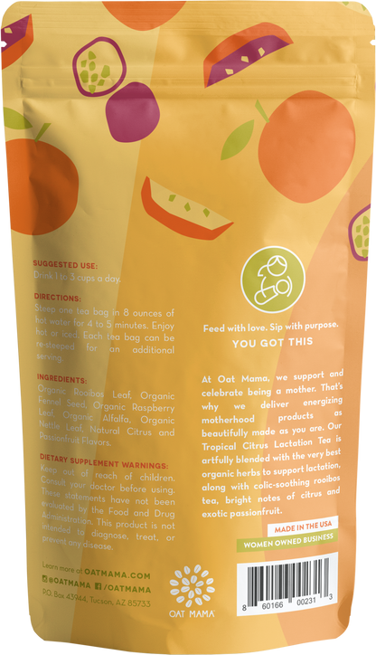 Tropical Citrus Lactation Tea by Oat Mama