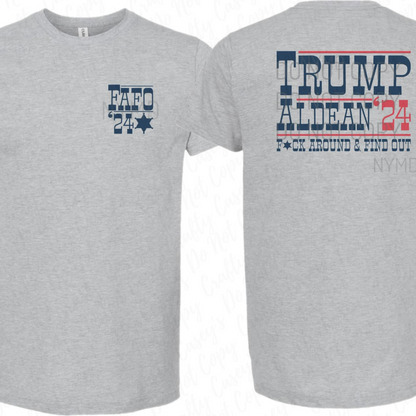 Trump Aldean 2024 -Patriotic Tee by Crafty Casey's