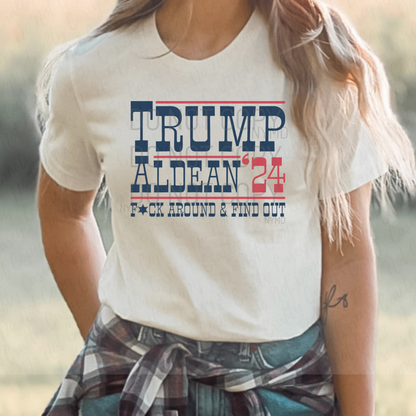 Trump Aldean 2024 -Patriotic Tee by Crafty Casey's