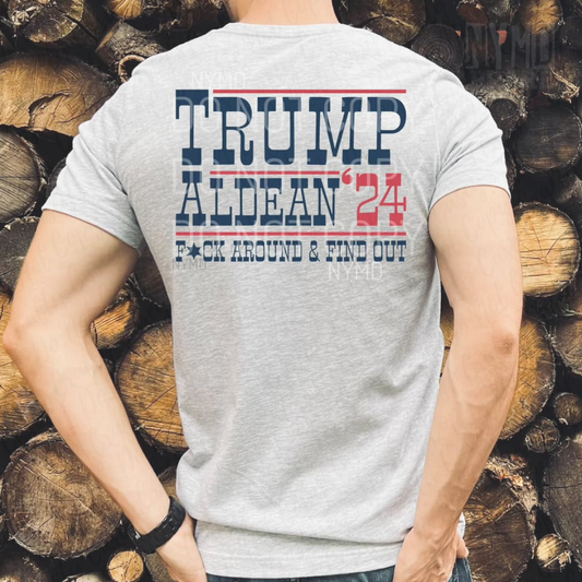 Trump Aldean 2024 -Patriotic Tee by Crafty Casey's