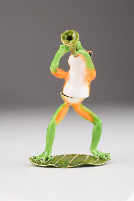 Trumpet Playing Frog by Keren Kopal