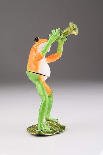 Trumpet Playing Frog by Keren Kopal