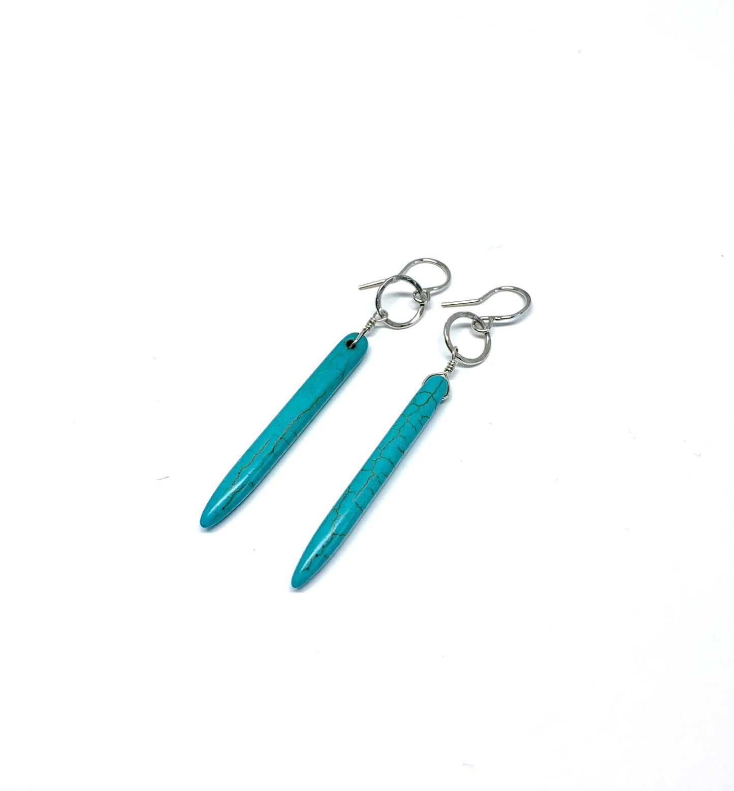 Turquoise Howlite Drop Earrings by Jennifer Cervelli Jewelry