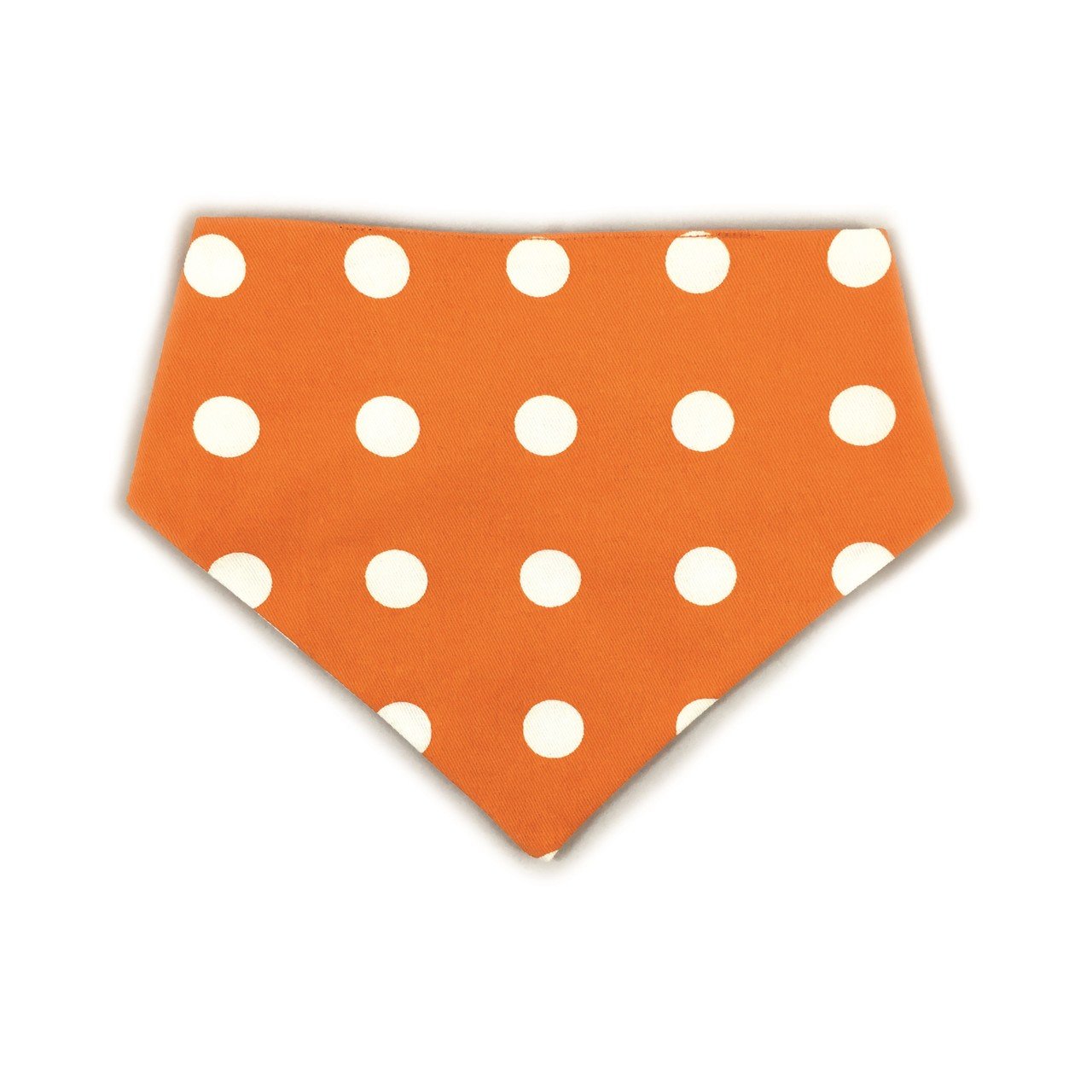 Orange Checkered Reversible Dog Bandana by Uptown Pups