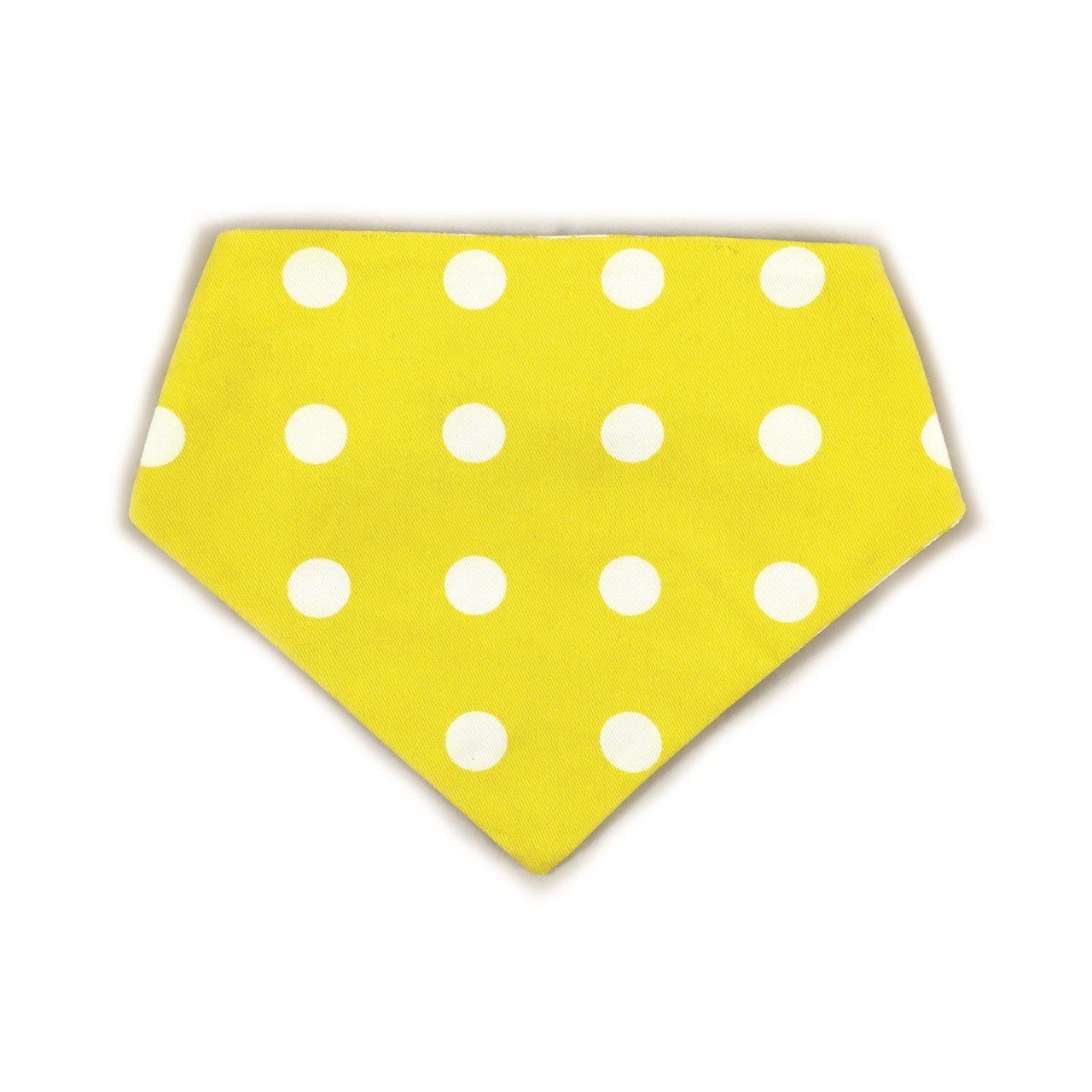 Yellow Chevron Reversible Dog Bandana by Uptown Pups