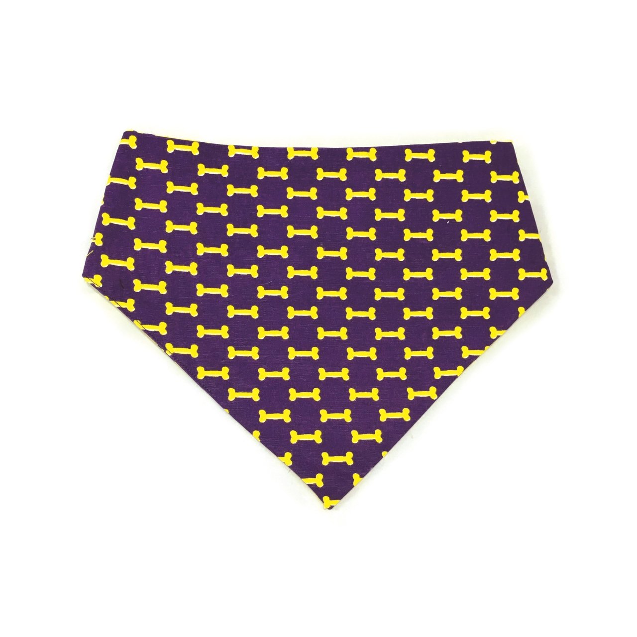 Yellow & Purple Reversible Dog Bandana by Uptown Pups