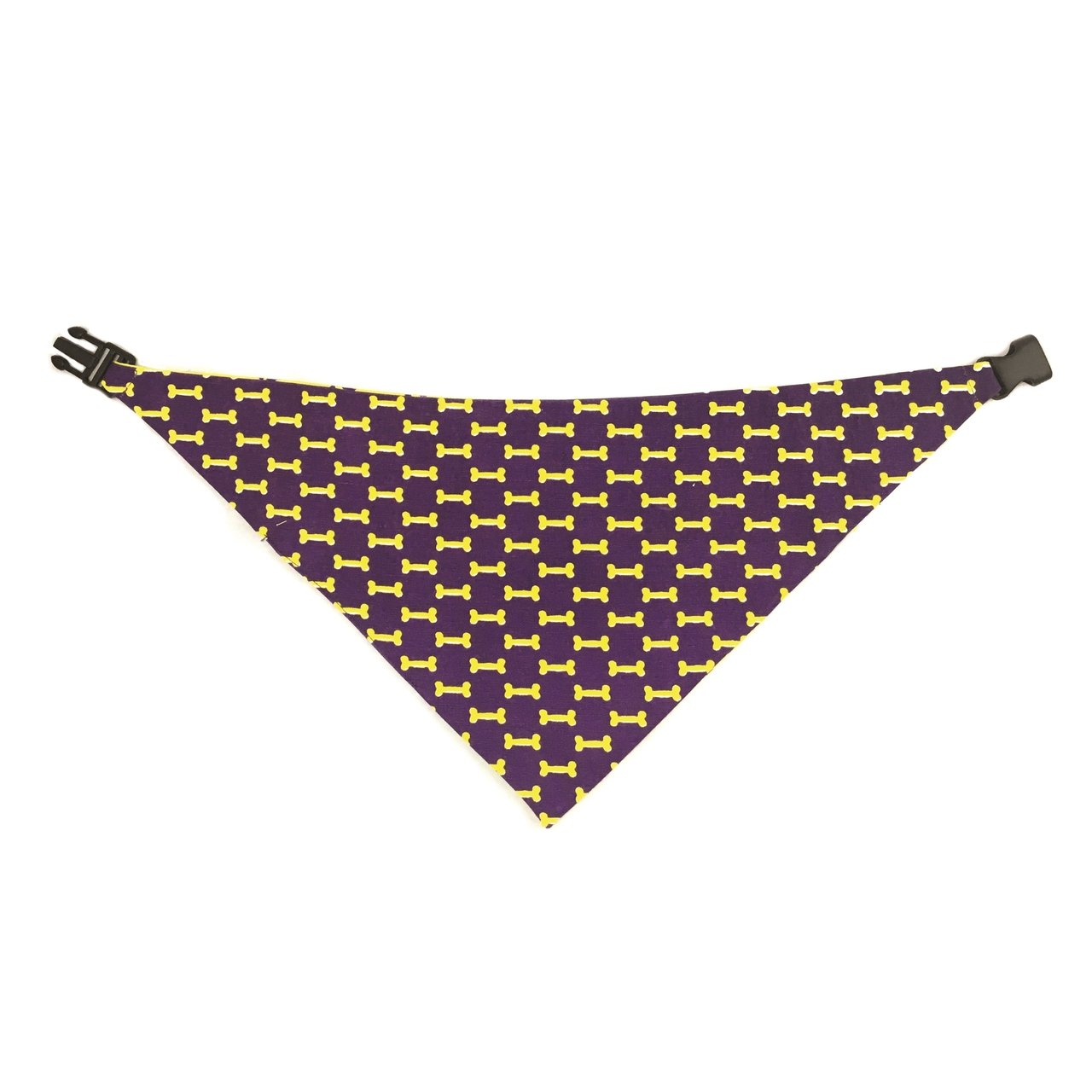 Yellow & Purple Reversible Dog Bandana by Uptown Pups