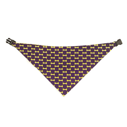 Yellow & Purple Reversible Dog Bandana by Uptown Pups