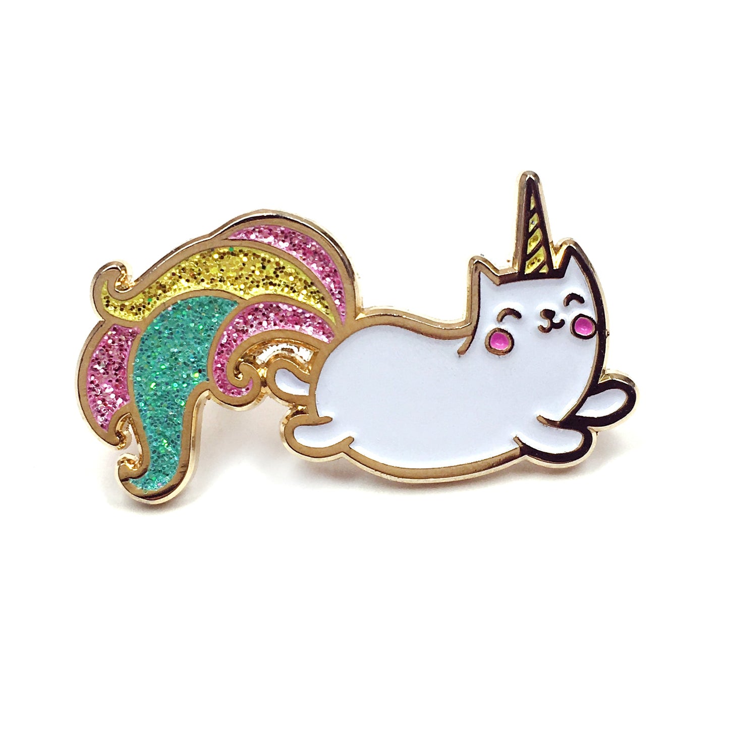 Unicorn Cat Pin by Kolorspun