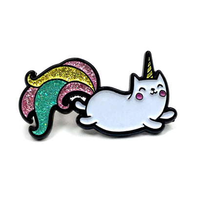 Unicorn Cat Pin by Kolorspun