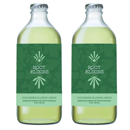 Root Elixirs Sparkling Premium Cocktail Mixers- 2 Bottles 12 oz by Farm2Me