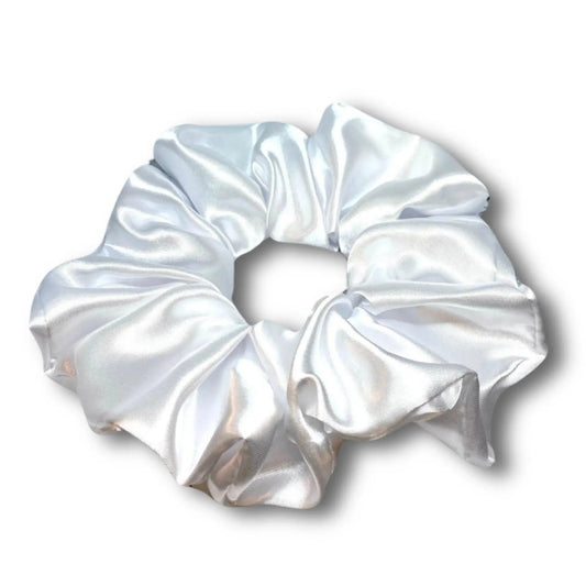 White Silk Scrunchie by Enchanted Scrunch