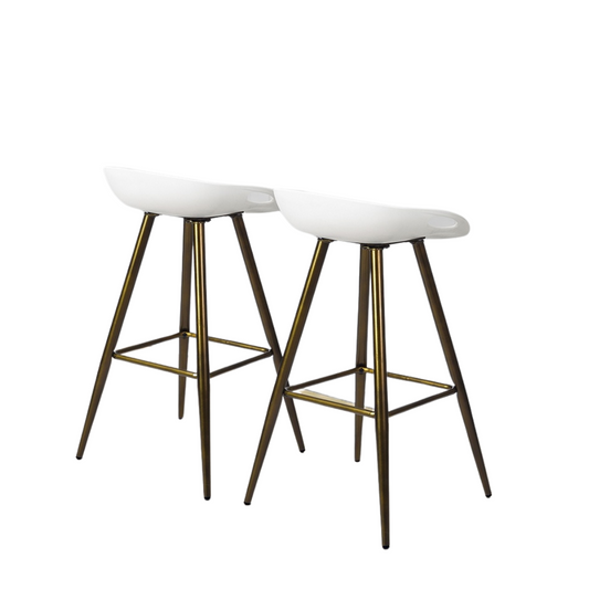 Set of 2 Back Bar & Counter Stools by Blak Hom