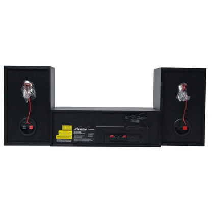 Victor Milwaukee 50W Desktop CD Stereo System w Bluetooth, CD Player & FM Radio by Jupiter Gear Home