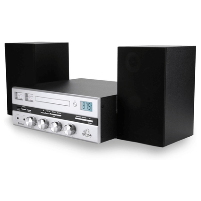 Victor Milwaukee II Desktop Bluetooth CD Stereo System by Jupiter Gear Home