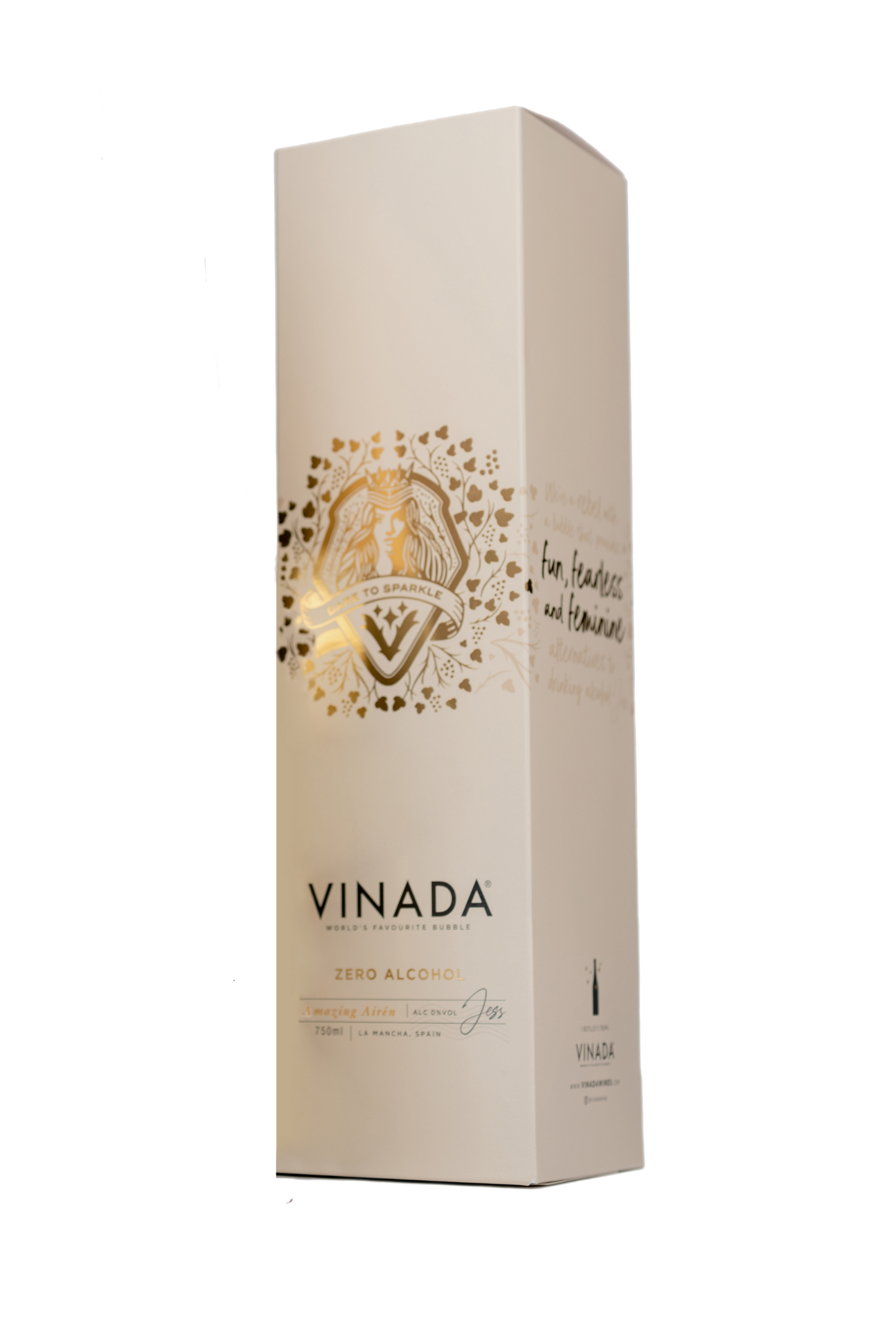 VINADA® - AMAZING AIRÉN GOLD (0%) 750 ML GIFTSET by VINADA USA