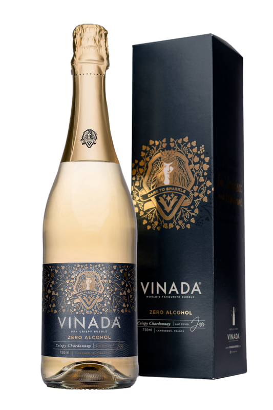 VINADA® - CRISPY CHARDONNAY (0%) 750 ML GIFTSET by VINADA USA