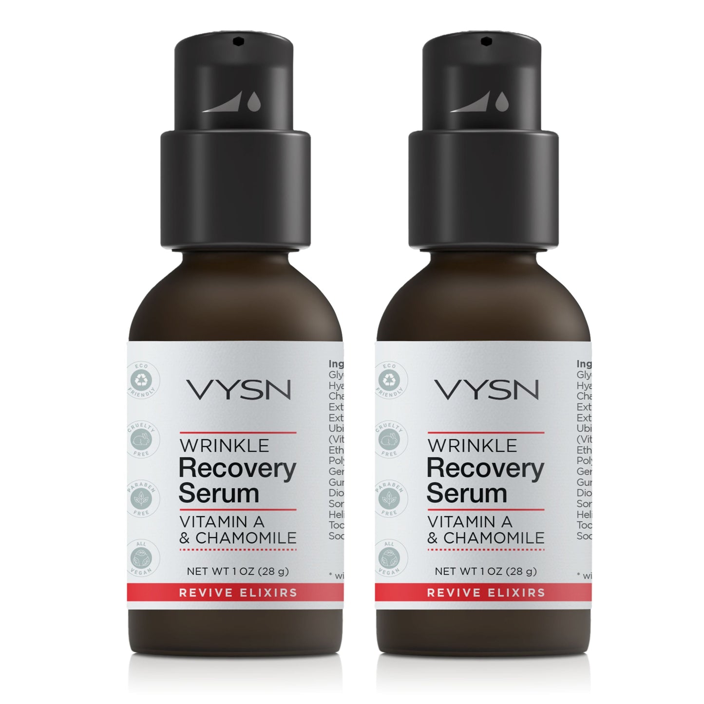 Wrinkle Recovery Serum - Vitamin A & Chamomile - 2-Pack -  1 oz by VYSN