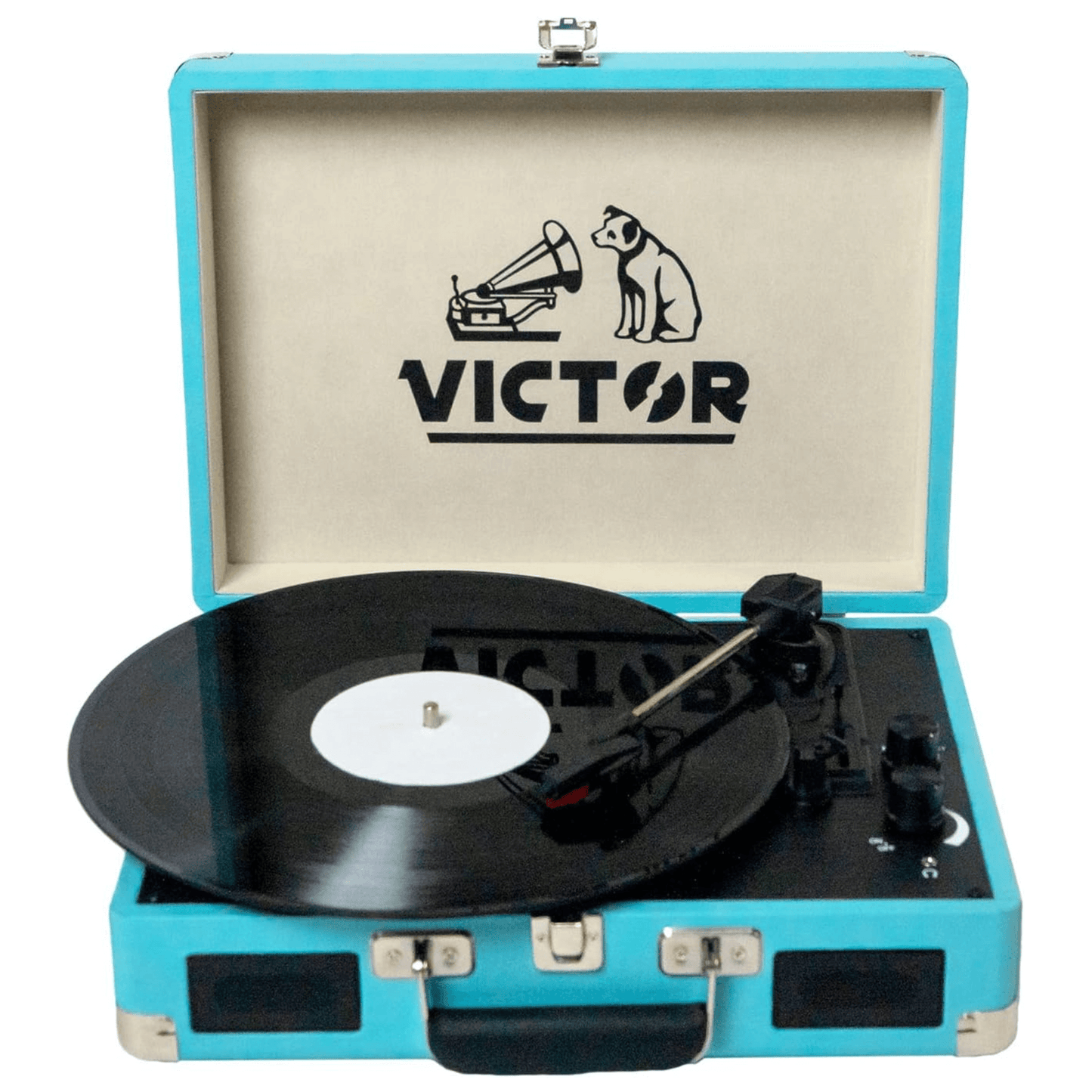 Victor Metro Dual Bluetooth Suitcase 3-Speed Turntable by Jupiter Gear Home