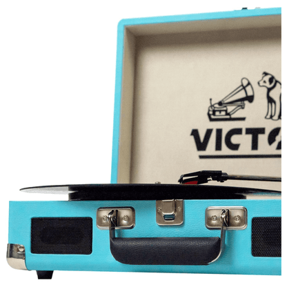 Victor Metro Dual Bluetooth Suitcase 3-Speed Turntable by Jupiter Gear Home