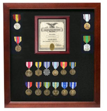 Police Medal and Flag Display Case. by The Military Gift Store