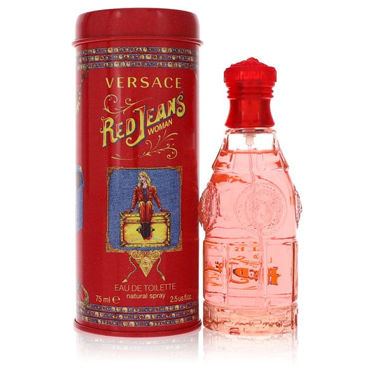 Red Jeans by Versace Eau De Toilette Spray 2.5 oz for Women by Avera Group