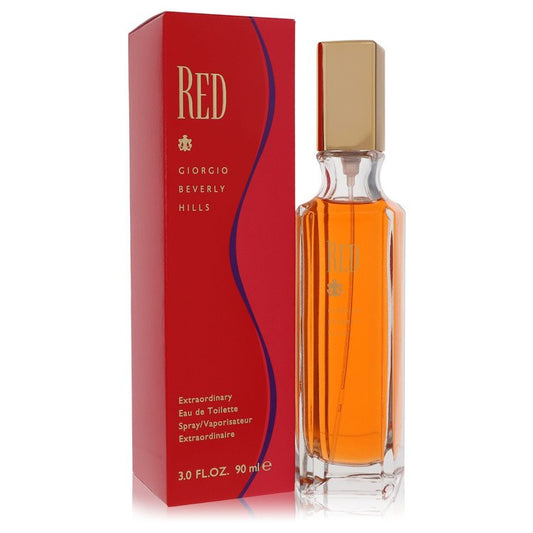 Red by Giorgio Beverly Hills Eau De Toilette Spray 3 oz for Women by Avera Group