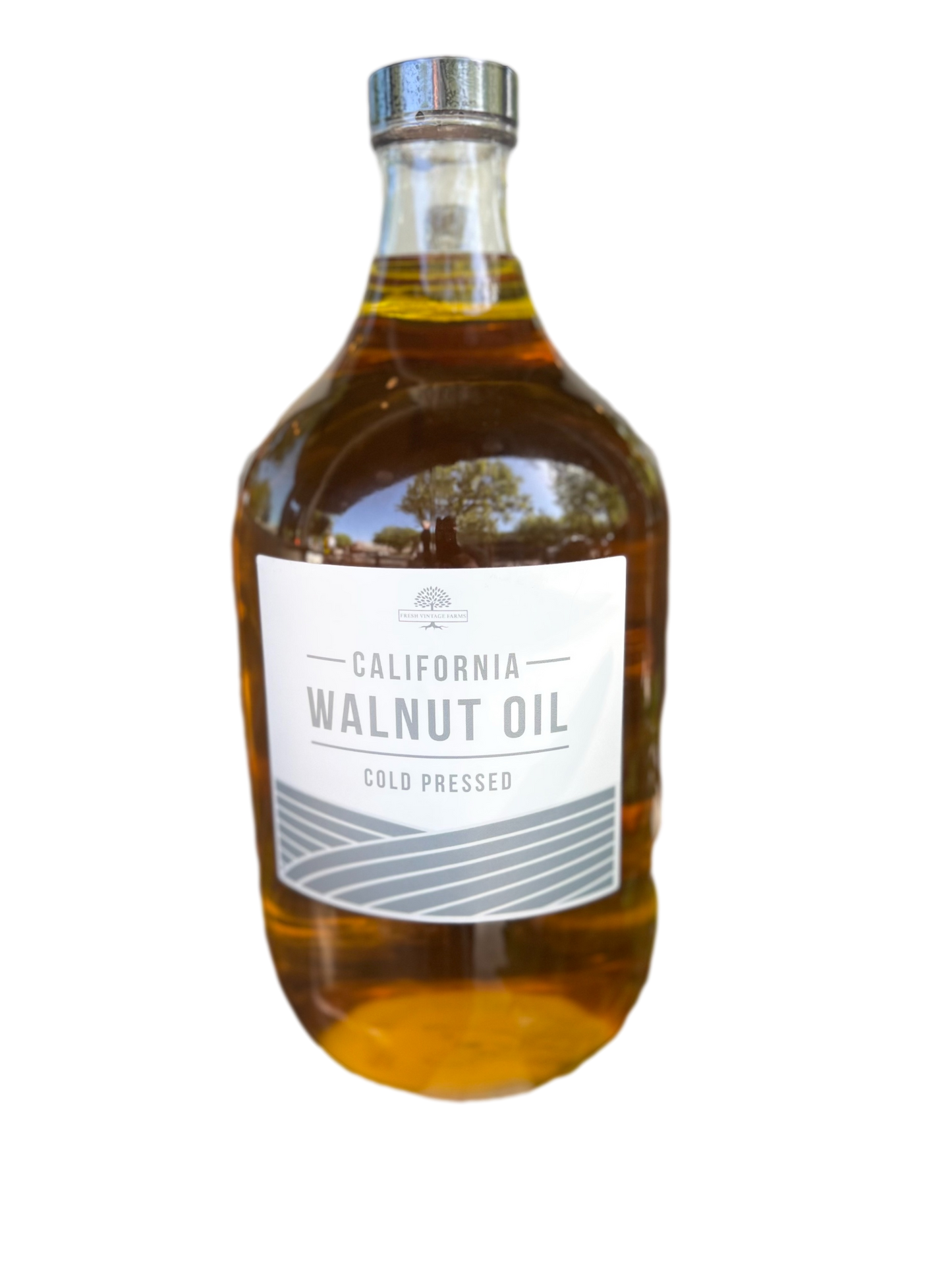 Pure Cold Pressed Walnut Oil - 1/2 Gallon Jug by freshvintagefarms