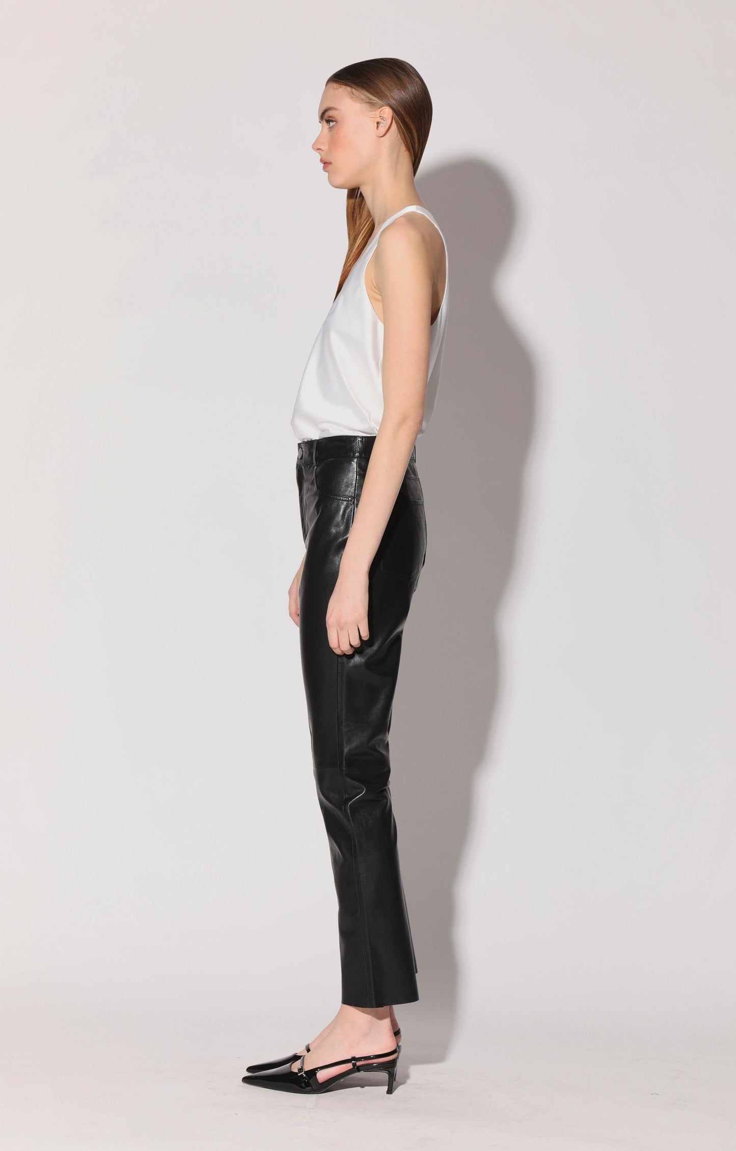 Yvette Pant, Black - Leather by Walter Baker