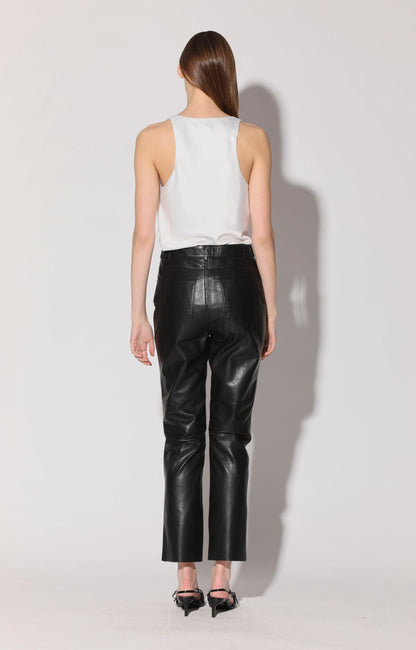 Yvette Pant, Black - Leather by Walter Baker