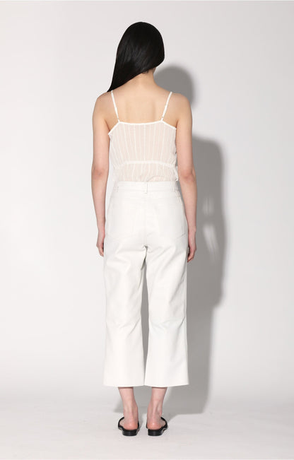 Venice Pant, Bright White - Leather by Walter Baker