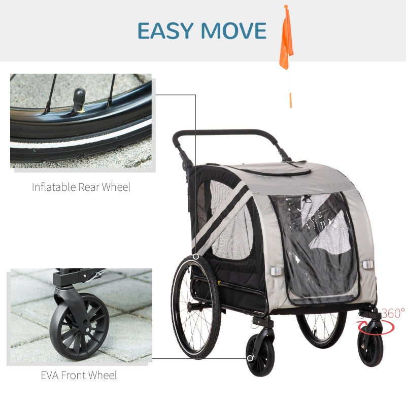 2-In-1 Pet Bike Trailer Stroller by Furr Baby Gifts